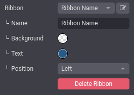 Create a new ribbon.