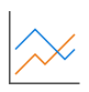 Line chart icon