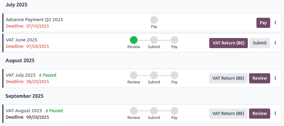 Tax return tool overview