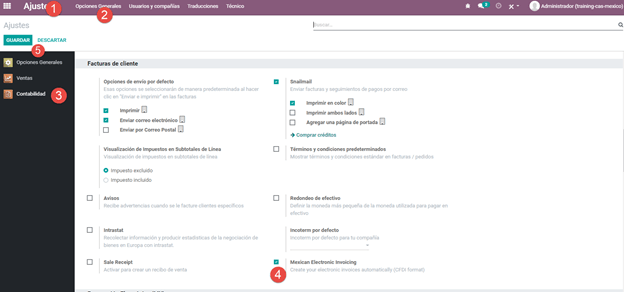 Steps to enable electronic invoicing