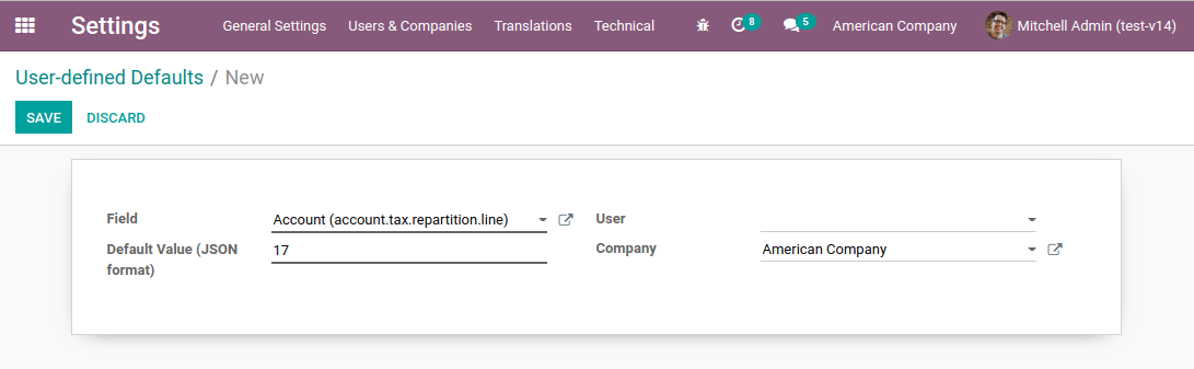 Enter the ID of the company's Tax Payable account.